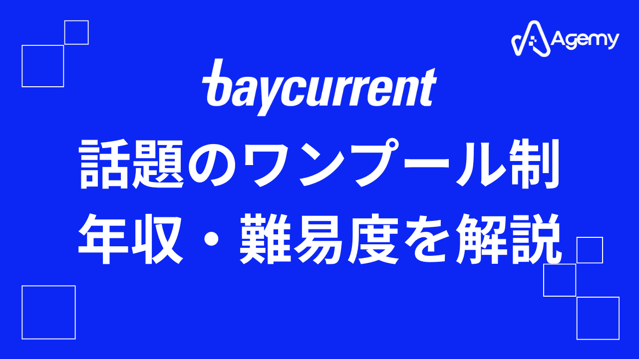 Agemy ベイカレントの仕事
